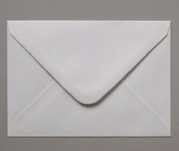C6 White Recycled Envelopes Gummed Diamond Flap 100gsm