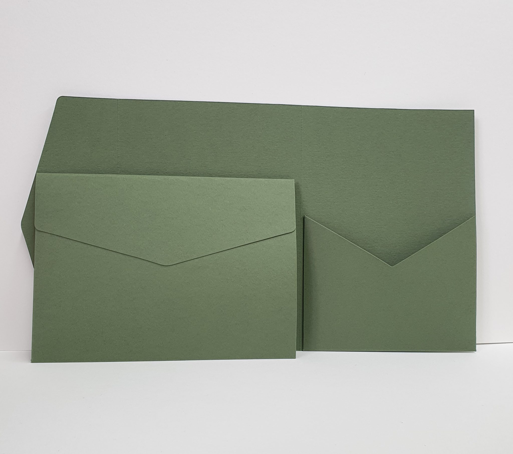 A5 (148x210mm) Colorplan Matte Mid Green (Sage) 270gsm Pocketfold