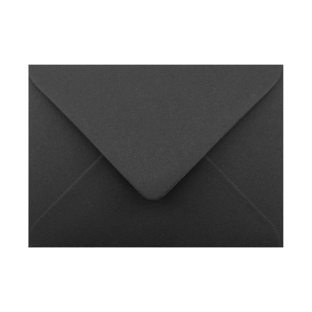 5 X 7 133 X 184mm Colorplan Ebony Black Envelopes 135gsm Gummed 
